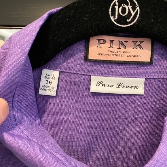 Purple Linen Shirt - Picture 2 of 4
